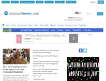 Tablet Screenshot of mcdowellnews.com